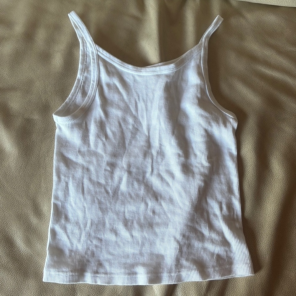 BRANDY MELVILLE/JOHN GALT WHITE TANK TOP